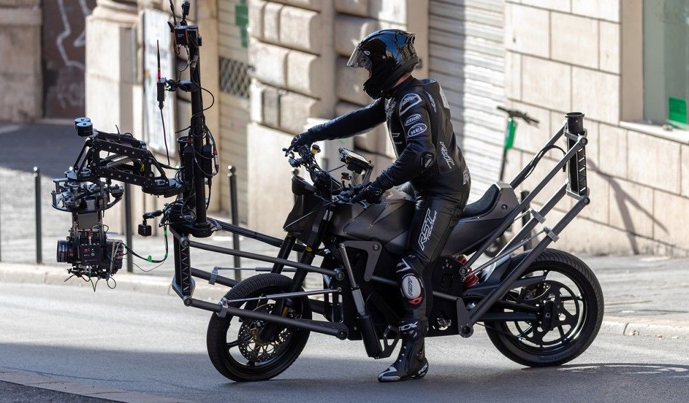Parafernalia para el rodaje de películas de motos. Fuente: iStock/sunara