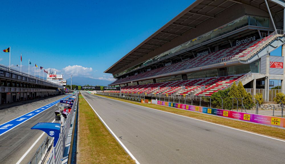Vista de la recta principal de Montmeló Vista de la recta principal de Montmeló