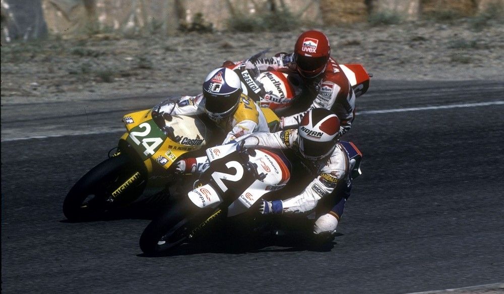 Sito Pons, Reinold Roth y Martin Wimmer en 1987. Fuente: Gold & Goose