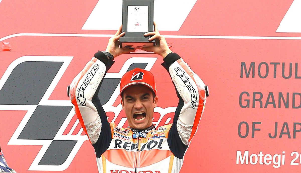 Dani Pedrosa volvió a lo más alto del cajón en Motegi 2015 Dani Pedrosa volvió a lo más alto del cajón en Motegi 2015