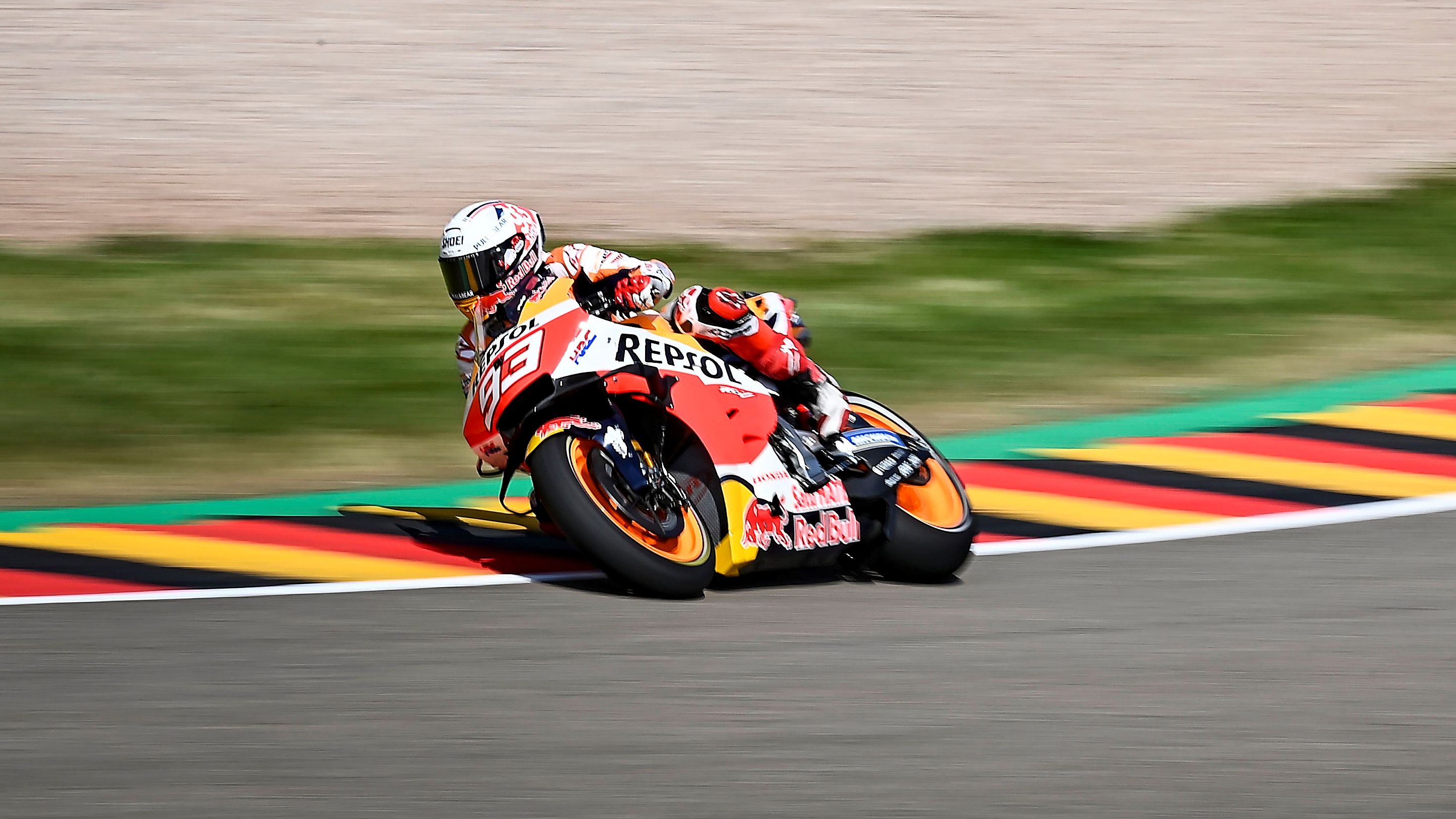 Marc Márquez en su última victoria en Sachsenring en Alemania