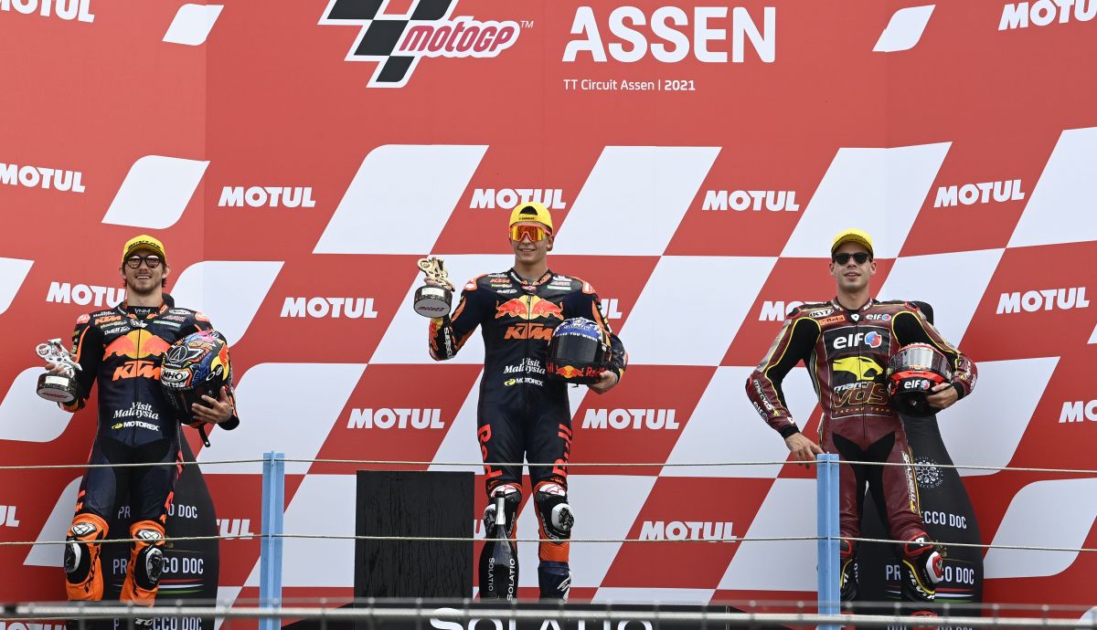 podio moto2 assen podio moto2 assen