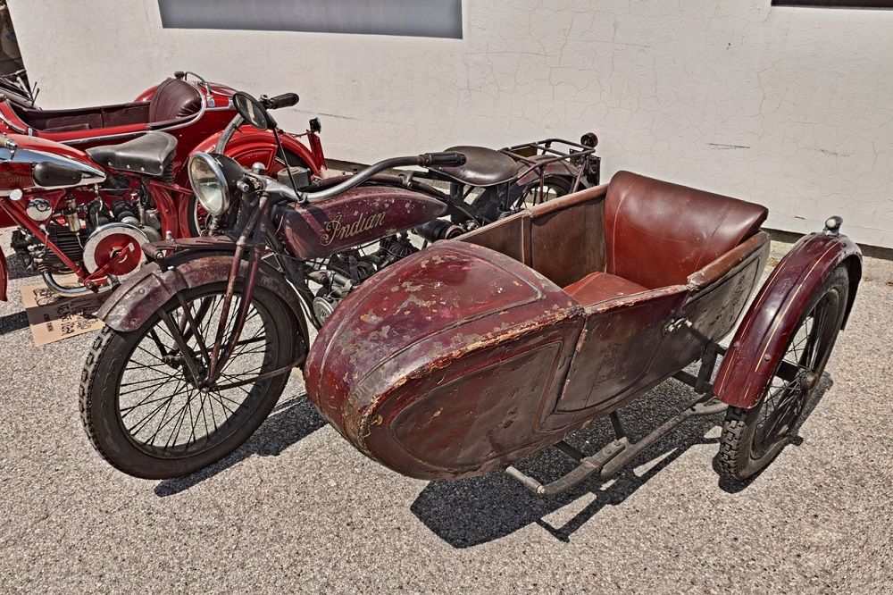 Antiguo sidecar de Indian de 1923. Fuente: iStock/ermess Antiguo sidecar de Indian de 1923. Fuente: iStock/ermess