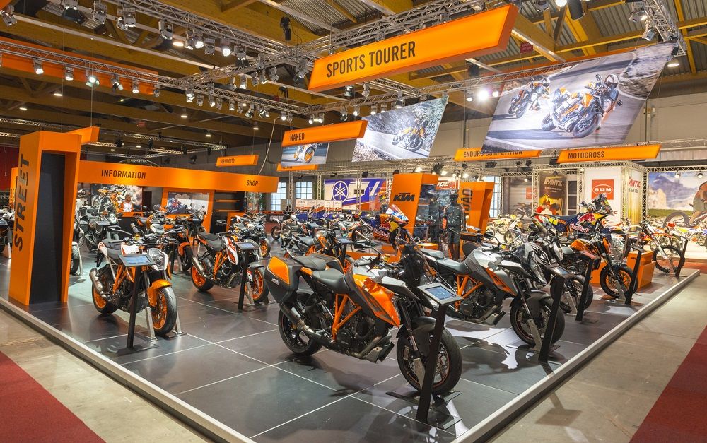 Stand de KTM en una feria belga en 2016. Fuente: iStock/Sjo.