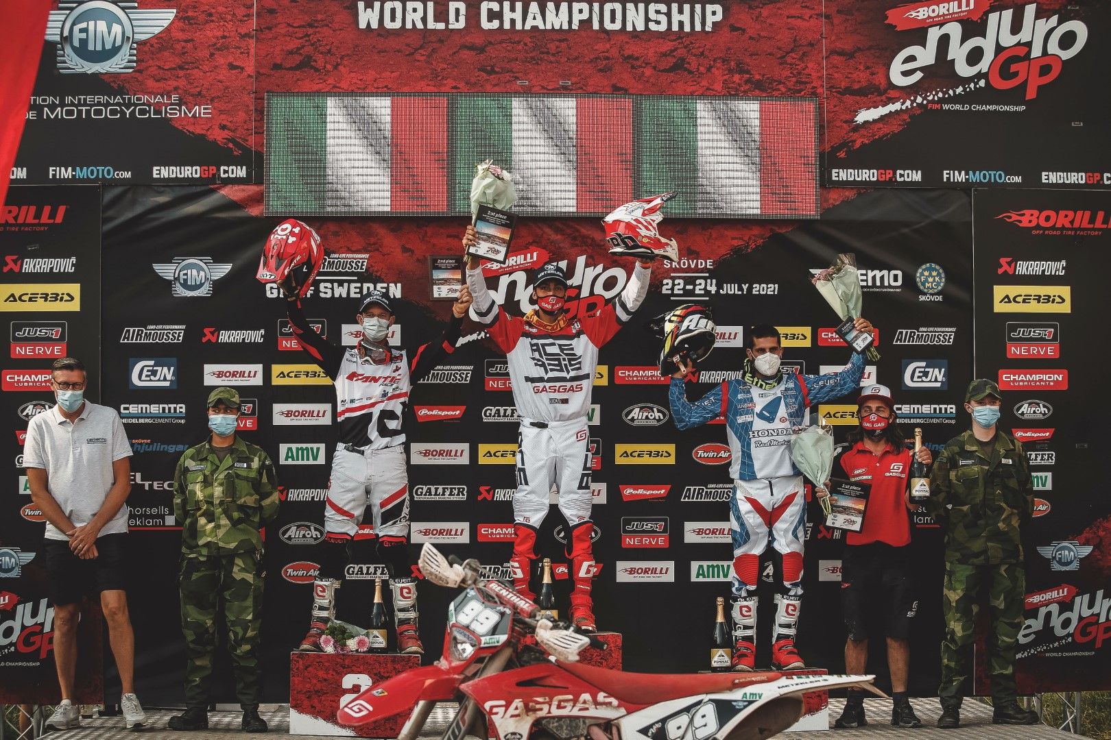 podium e1 EnduroGP Sweden 