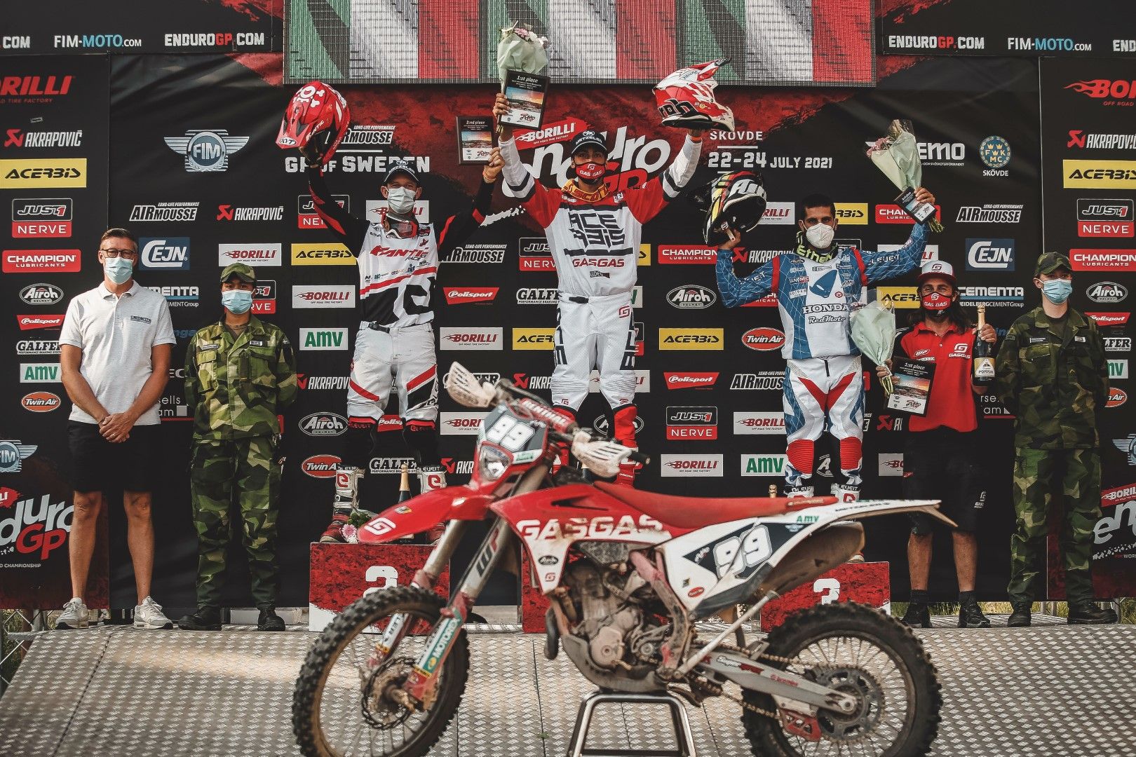podium e1 EnduroGP Sweden 