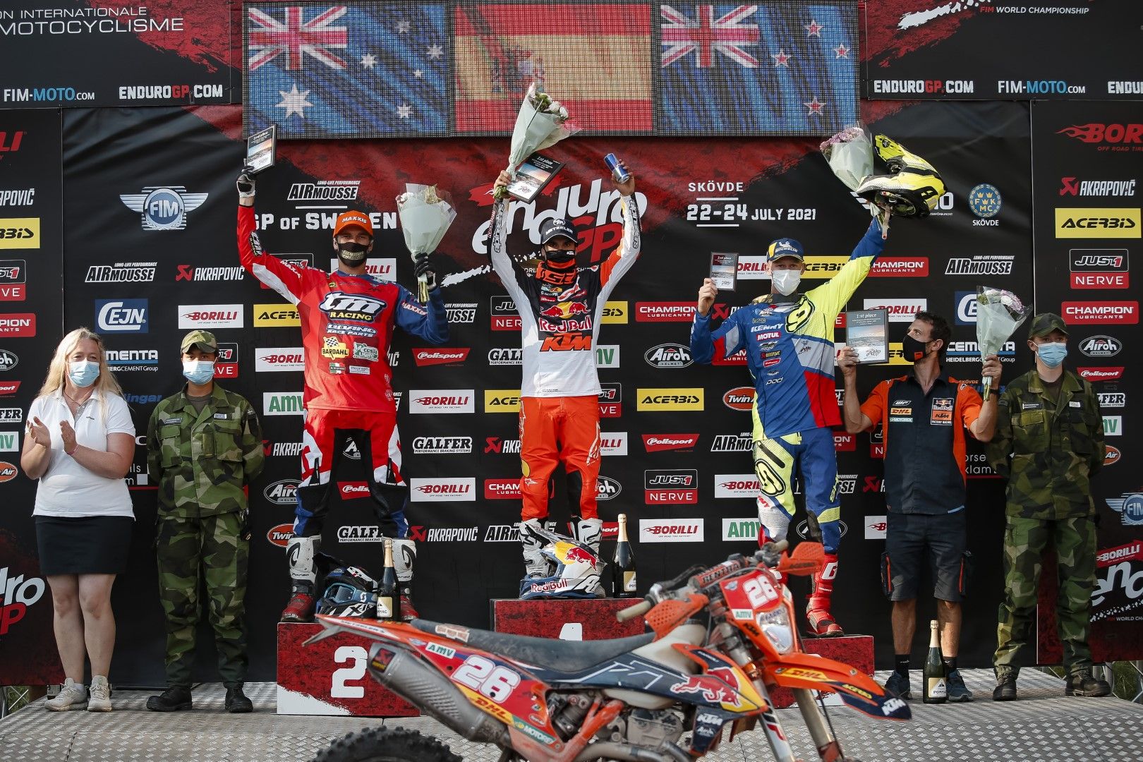 podium e2 EnduroGP Sweden 