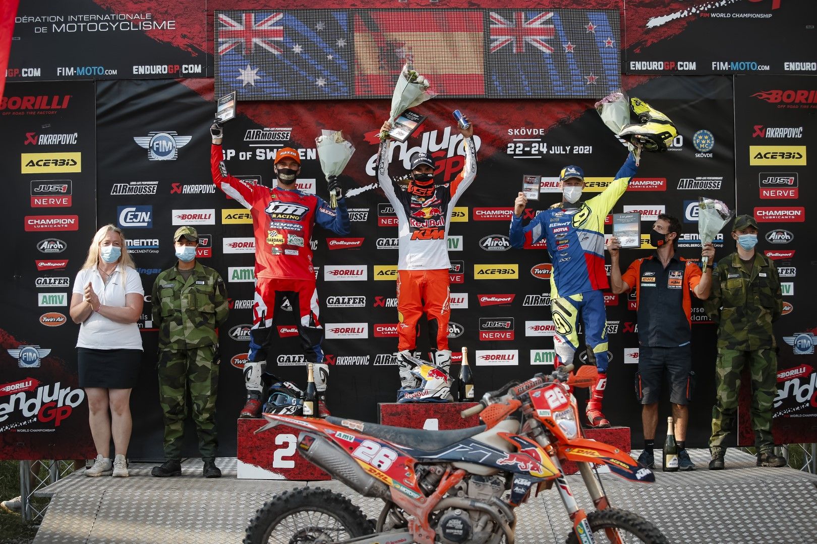 podium e2 EnduroGP Sweden 