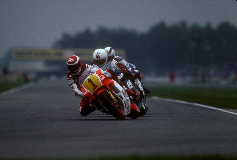 Eddie Lawson, el mejor de los pilotos americanos, en 1987. Fuente: Gold & Goose