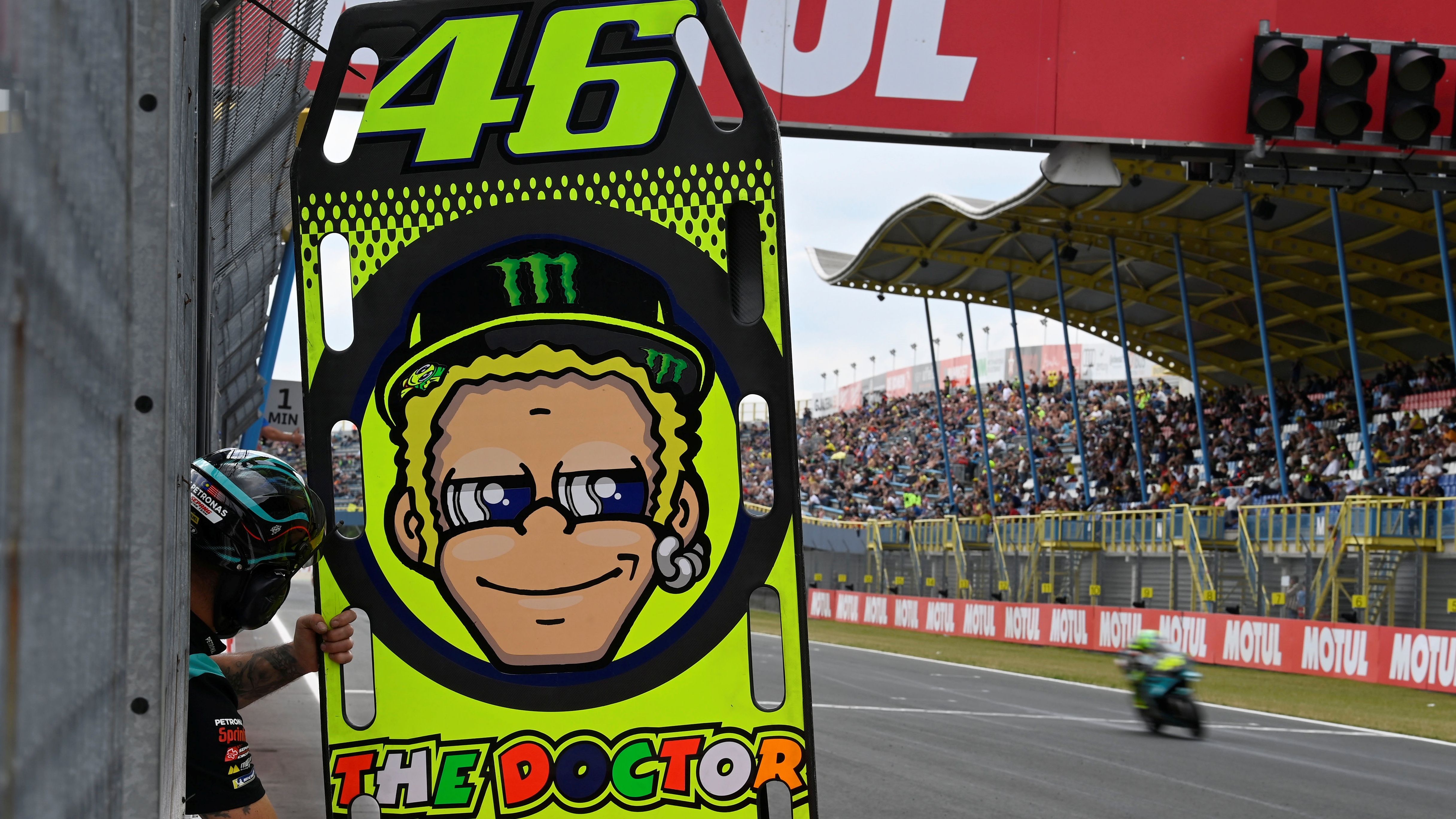 El inconfundible logo de Valentino Rossi