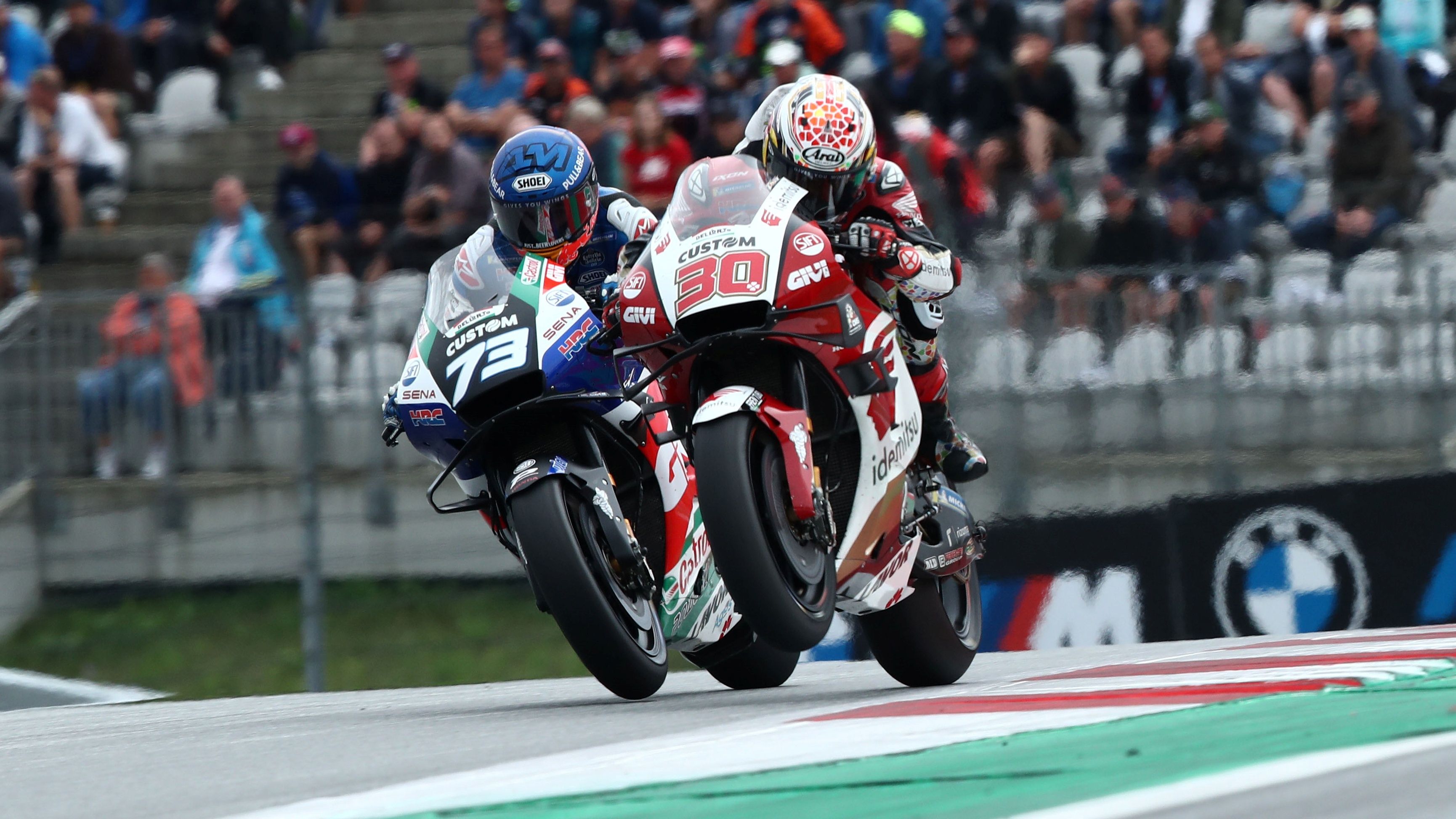 Álex Márquez y Takaaki Nakagami totalemente emparejados