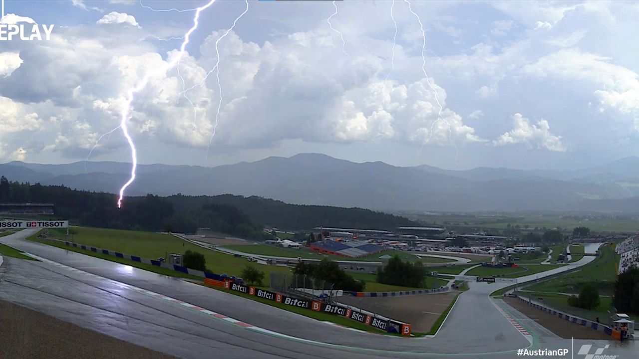 Una tormenta de granizo interrumpe los últimos minutos del FP2 de Moto3