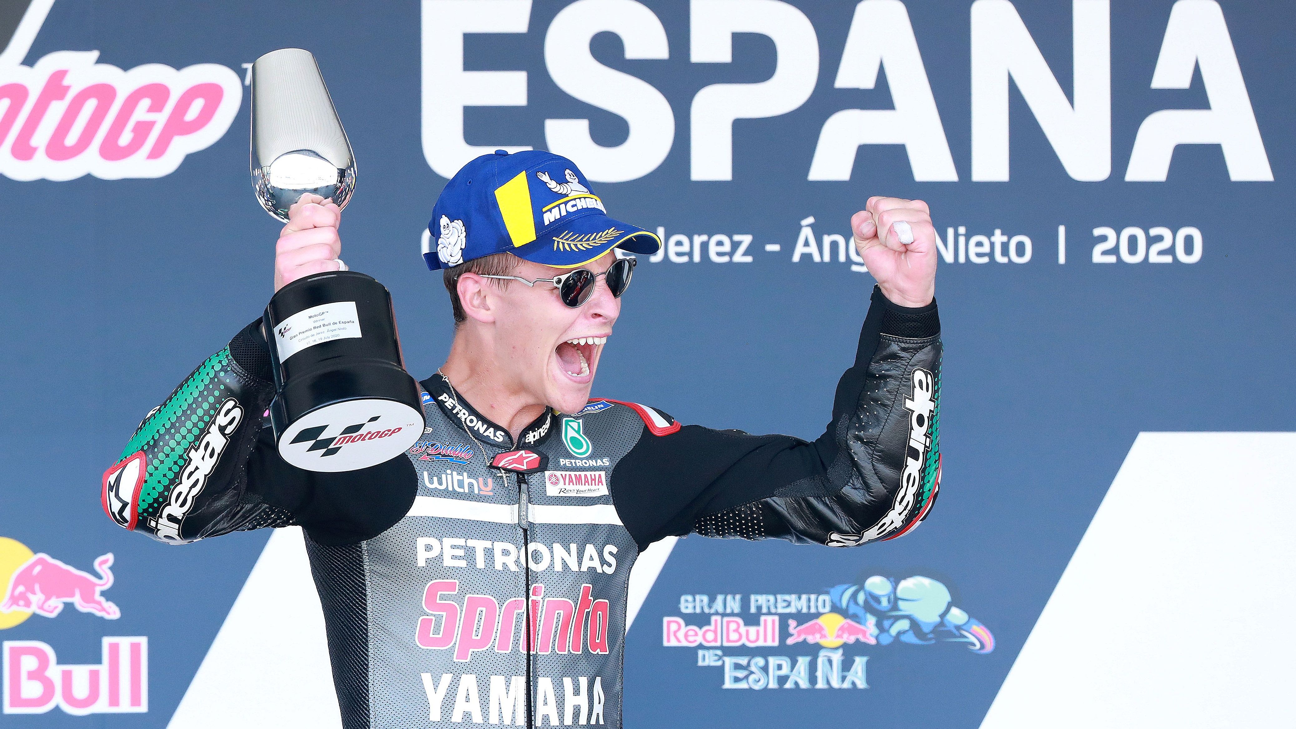 Fabio Quartararo en Jerez 2020 logró el primer triunfo del Petronas SRT en MotoGP