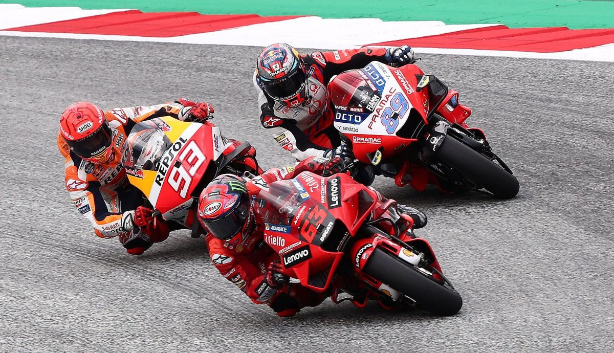 Pecco Bagnaia lidera y Marc Márquez supera a Jorge Martín Pecco Bagnaia lidera y Marc Márquez supera a Jorge Martín