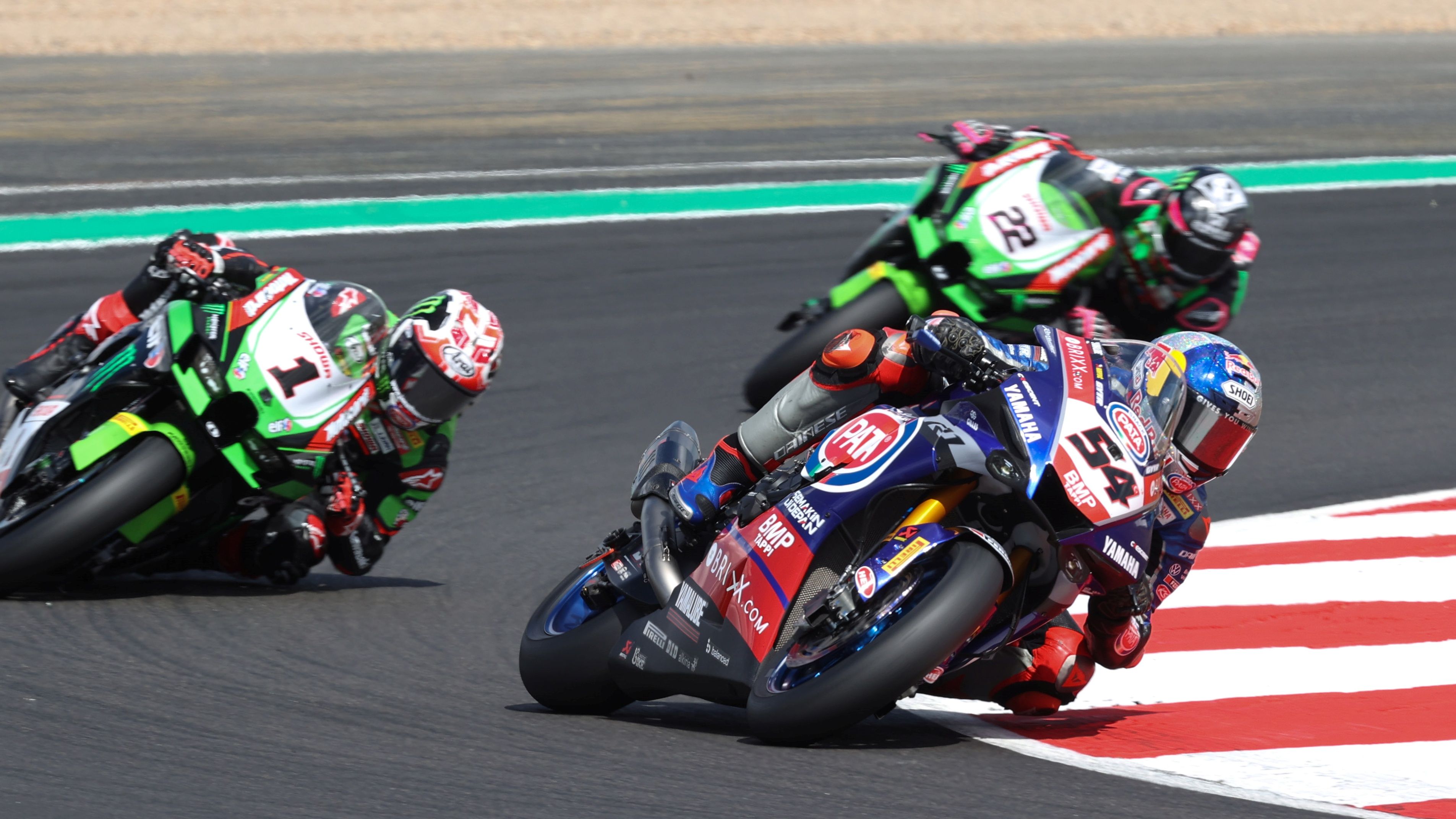 Toprak Razgatlioglu seguido por Jonathan Rea y Alex Lowes