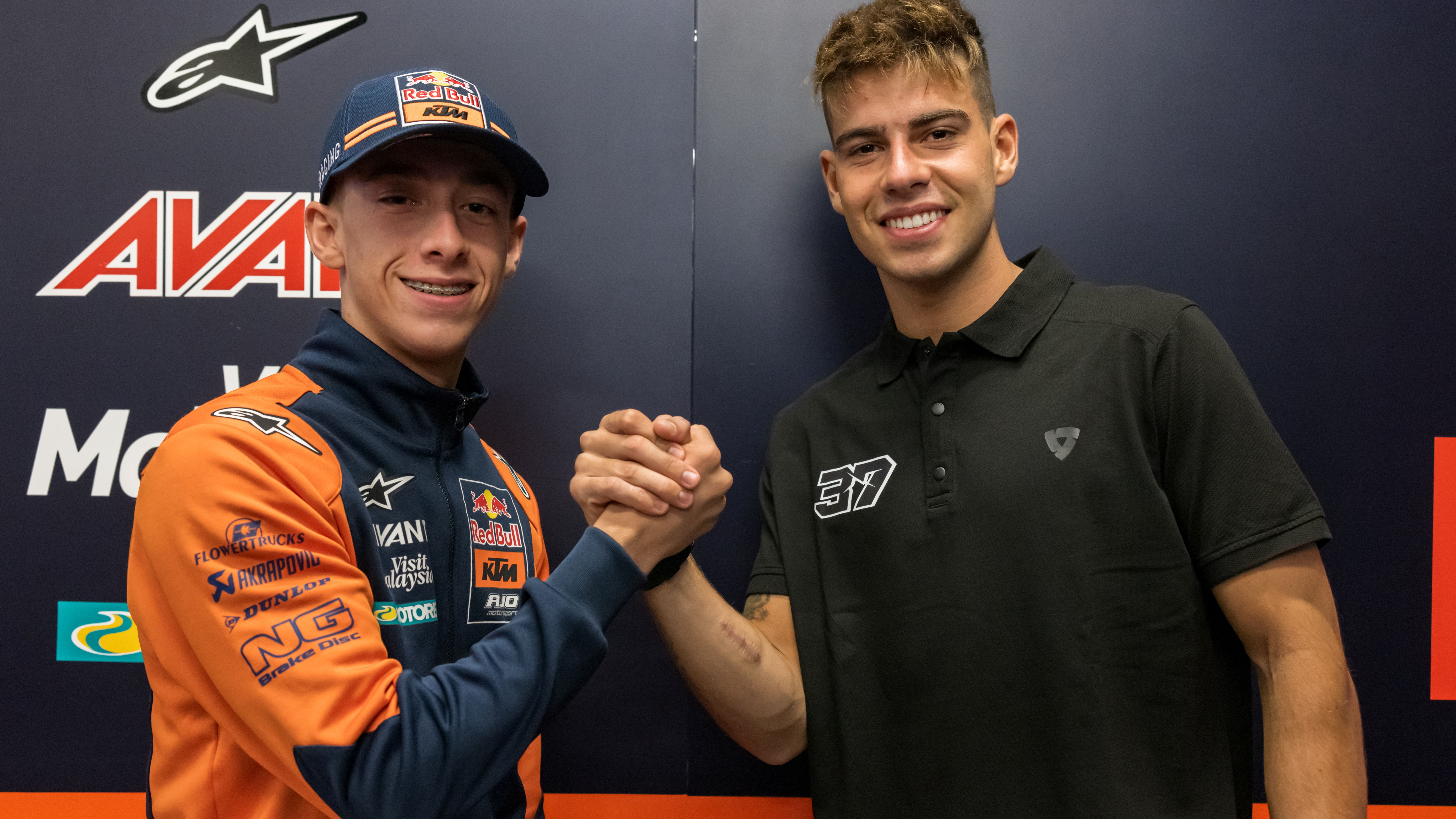 Pedro Acosta y Augusto Fernández serán la pareja del Red Bull KTM Ajo en Moto2 2022