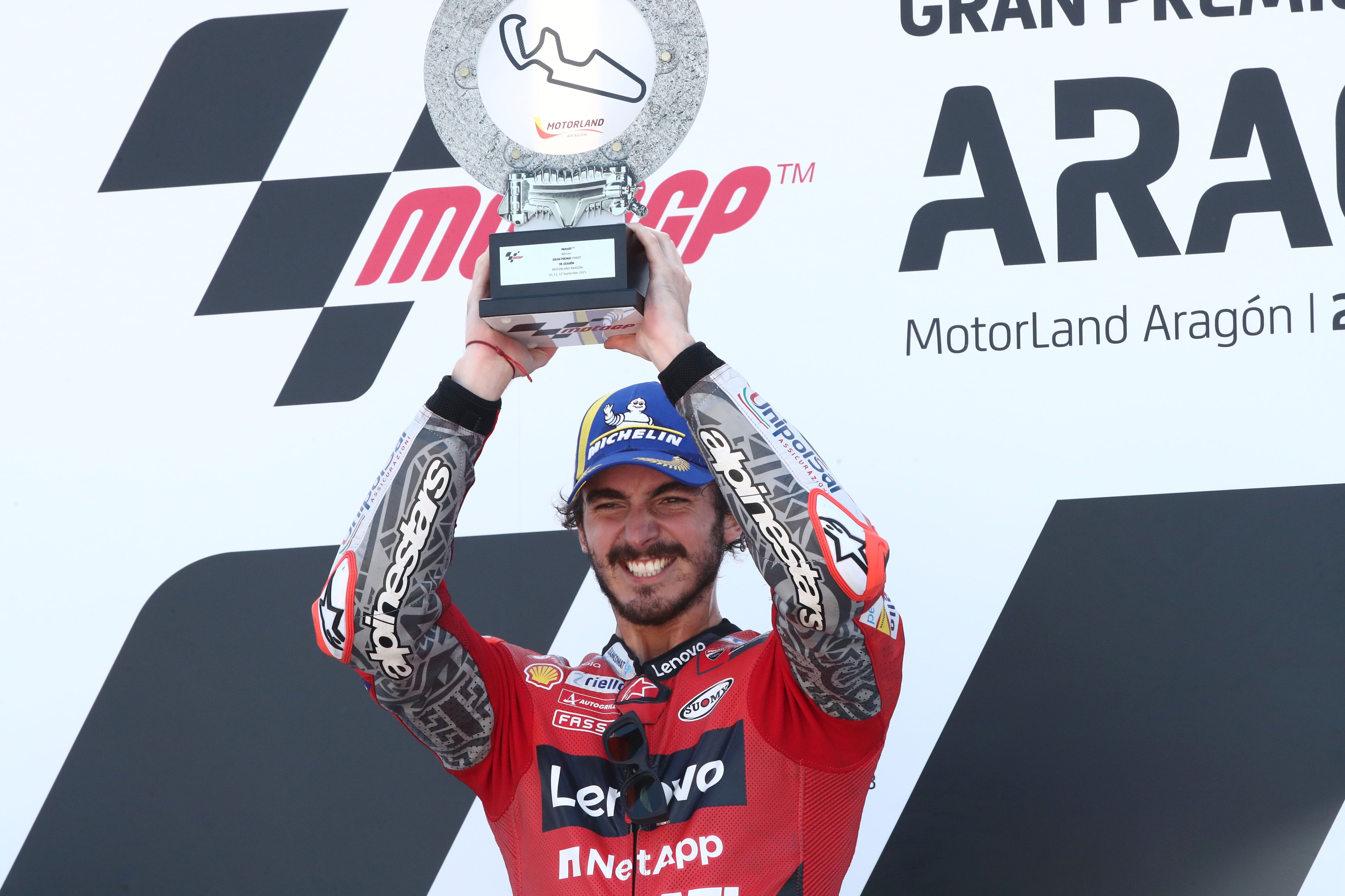 pecco bagnaia victoria aragon