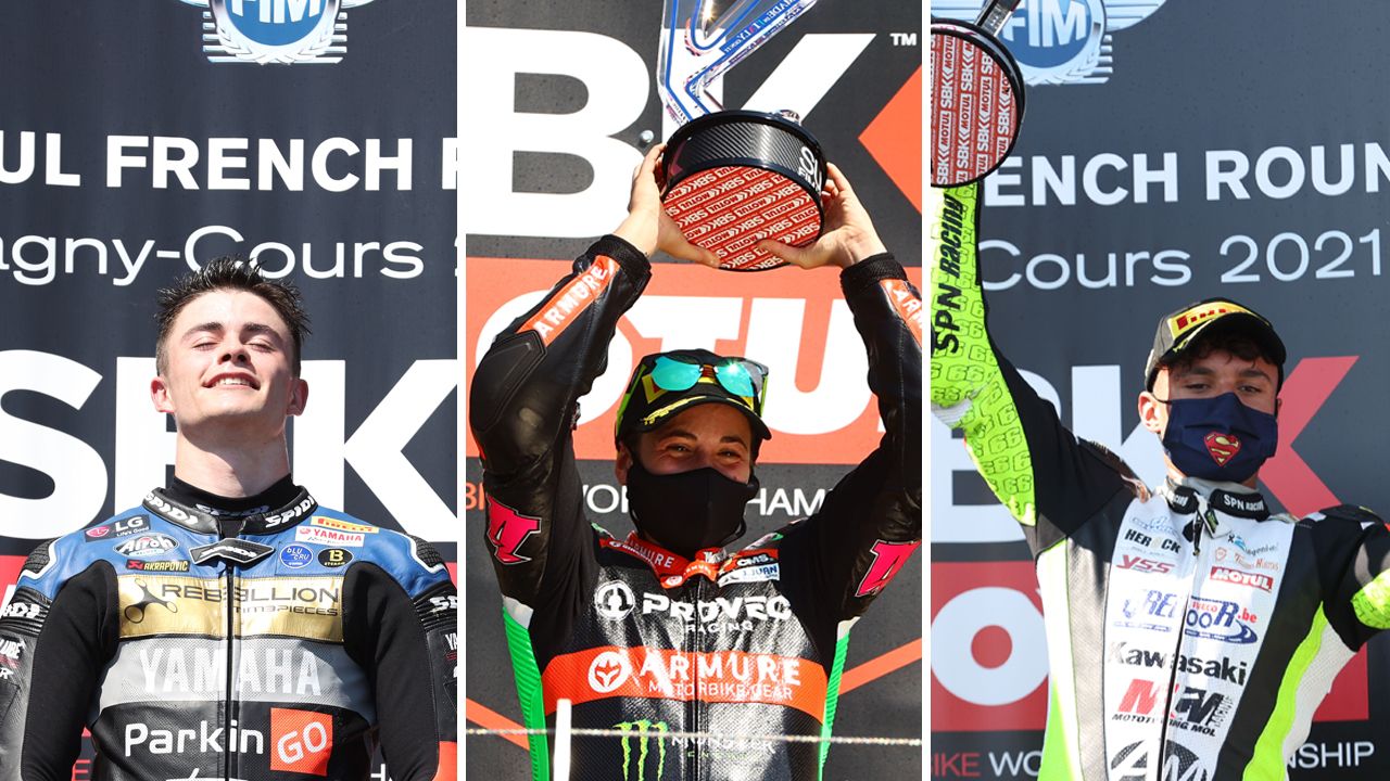 Ana Carrasco, Adrián Huertas y Manu González, tres de nuestros baluartes de WSBK.