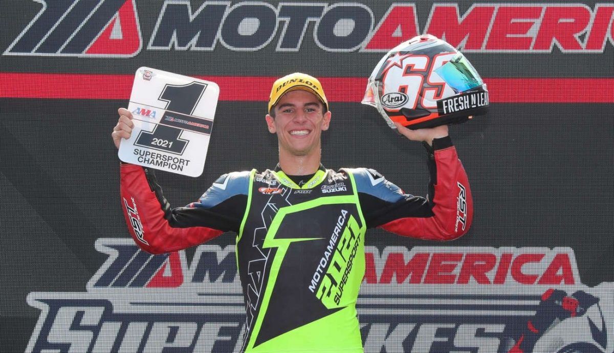 Sean Dylan Kelly es el campeón del MotoAmerica Supersport 2021 Sean Dylan Kelly es el campeón del MotoAmerica Supersport 2021