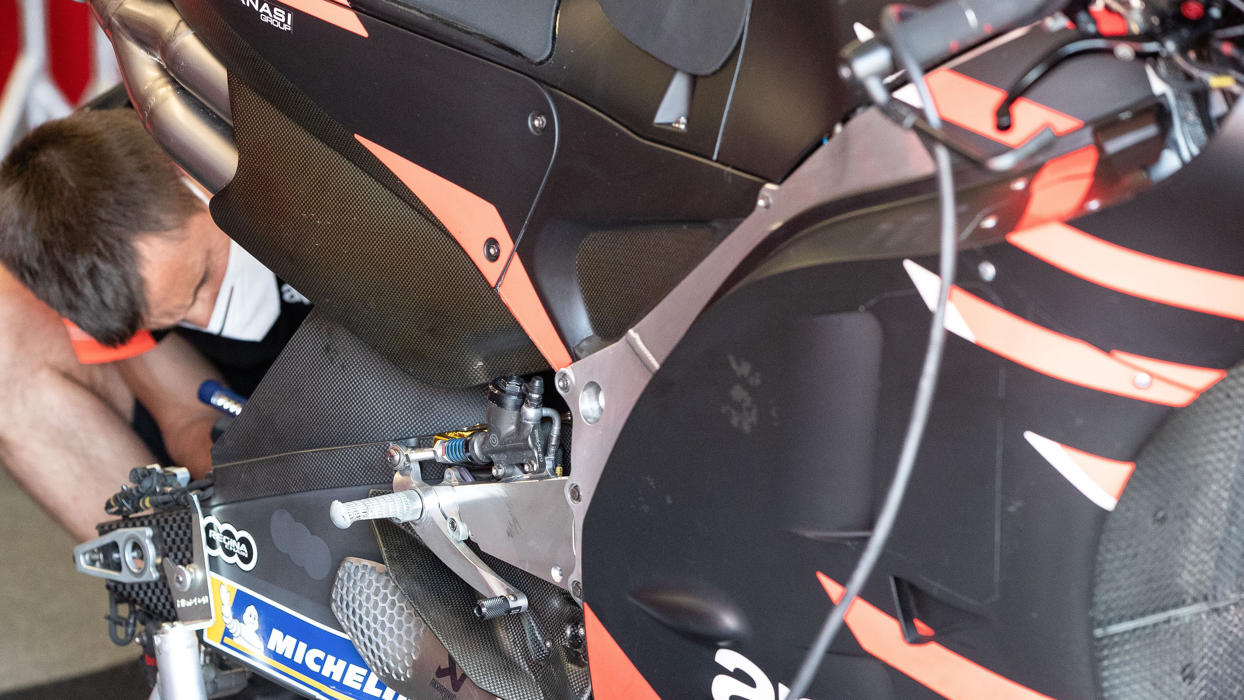 Aprilia detalle 2, test Misano MotoGP 2021
