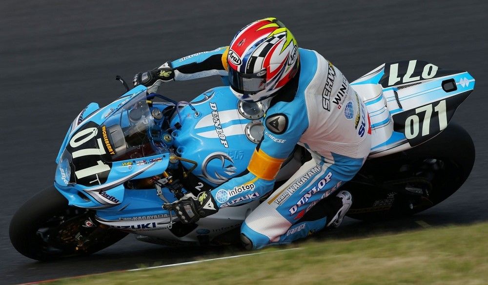 Kevin Schwantz en las 8 Horas de Suzuka de 2013. Fuente: Gold & Goose