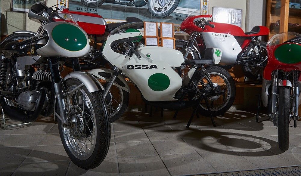Colección de motos del museo. Fuente: Museo de Vehículos Históricos Valle de Guadalest