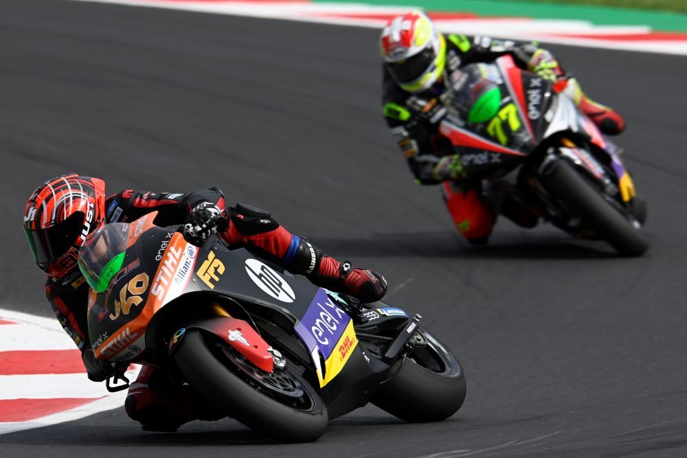 Las MotoE como la de Jorde Torres carecen de cilindrada. Fuente: Gold & Goose