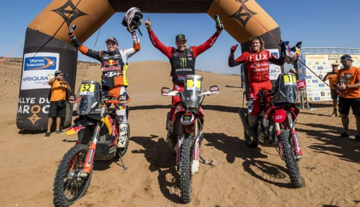 Pablo Quintanilla ha ganado el Rally de Marruecos 2021 ante Matthias Walkner y Daniel Sanders Pablo Quintanilla ha ganado el Rally de Marruecos 2021 ante Matthias Walkner y Daniel Sanders