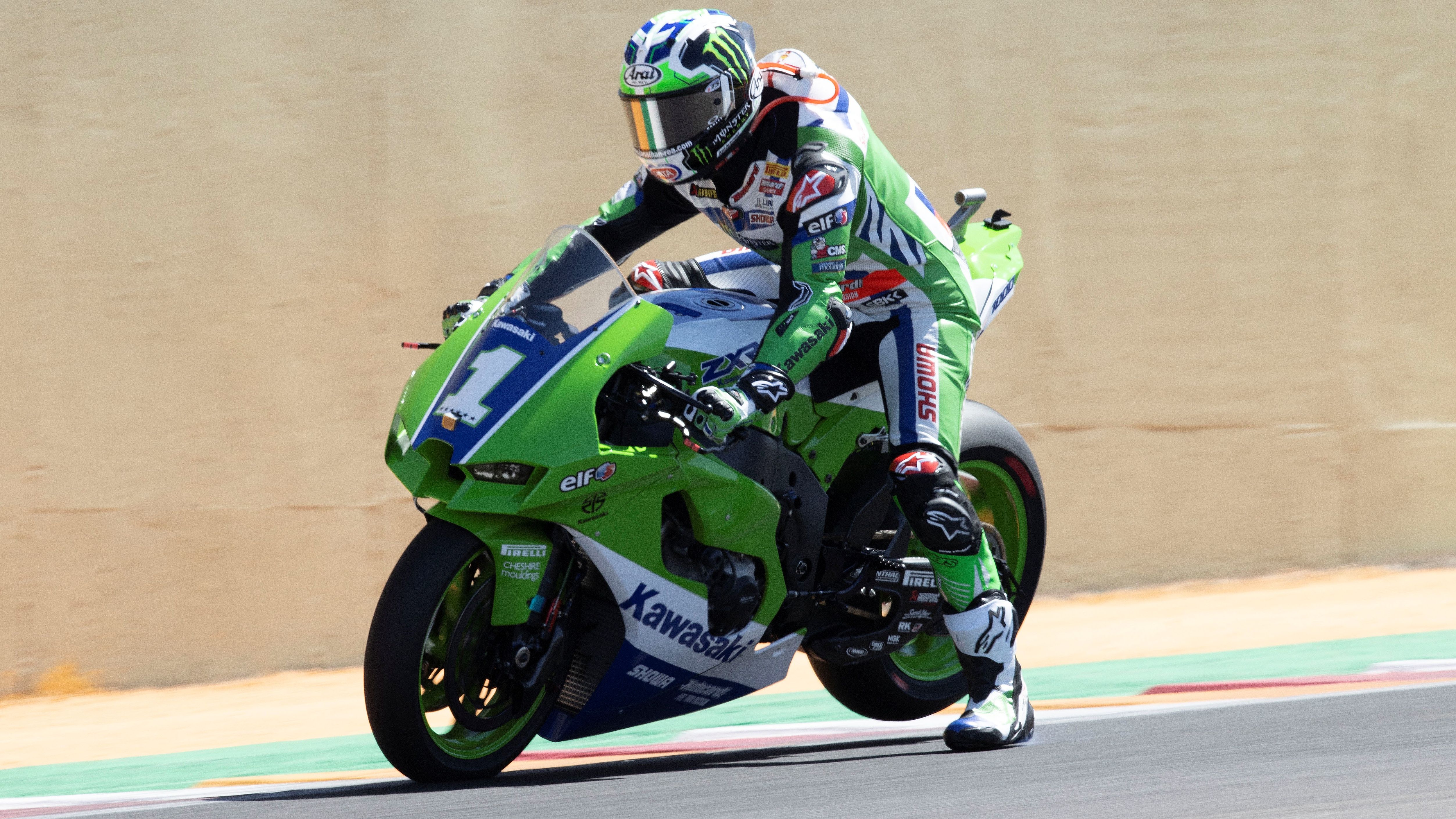 Jonathan Rea lució una decoración en honor a la Kawasaki ZXR750 de 1990