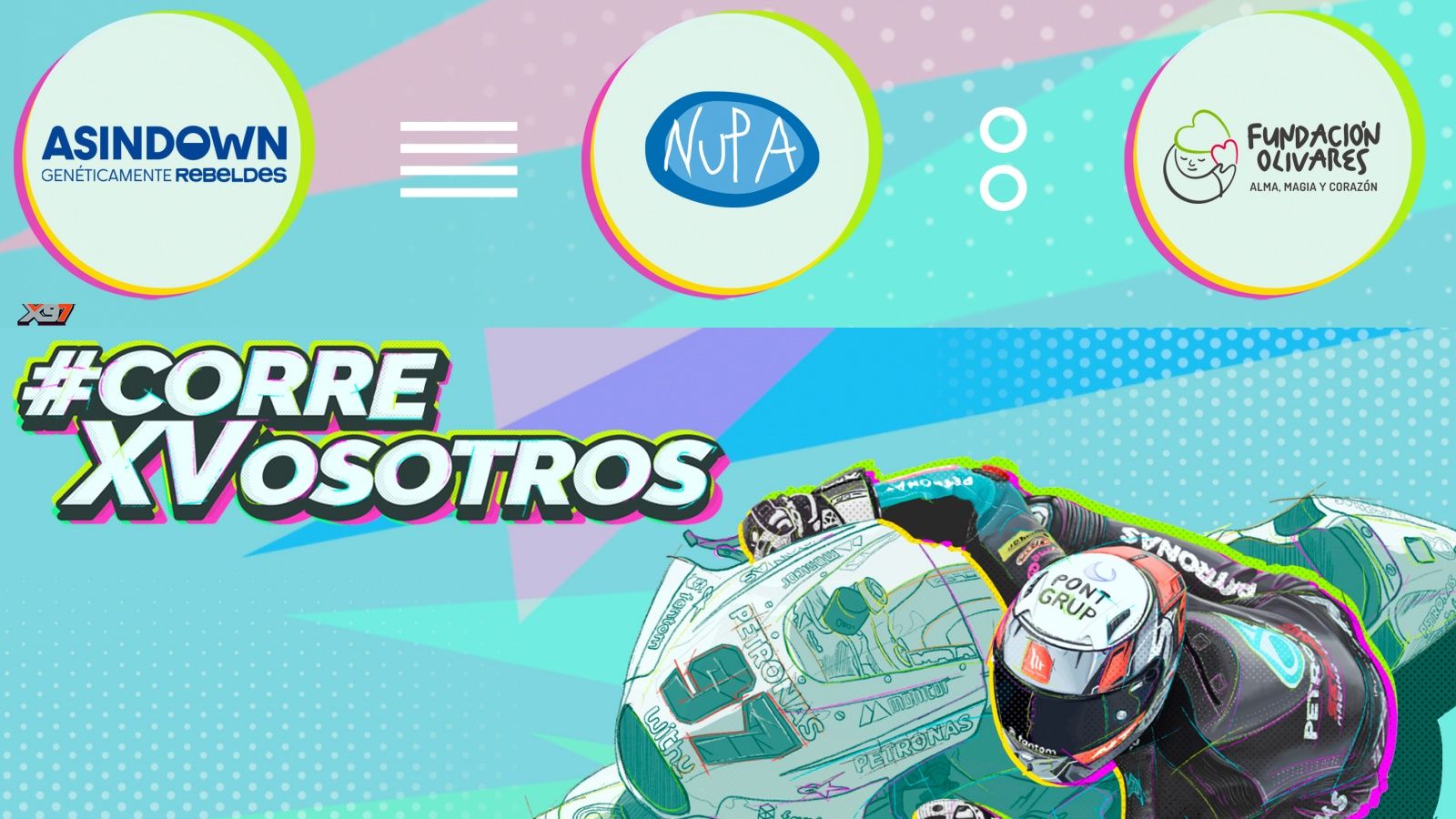 Ya hay tres ONGs finalistas para ir en el casco de Xavi Vierge en Valencia