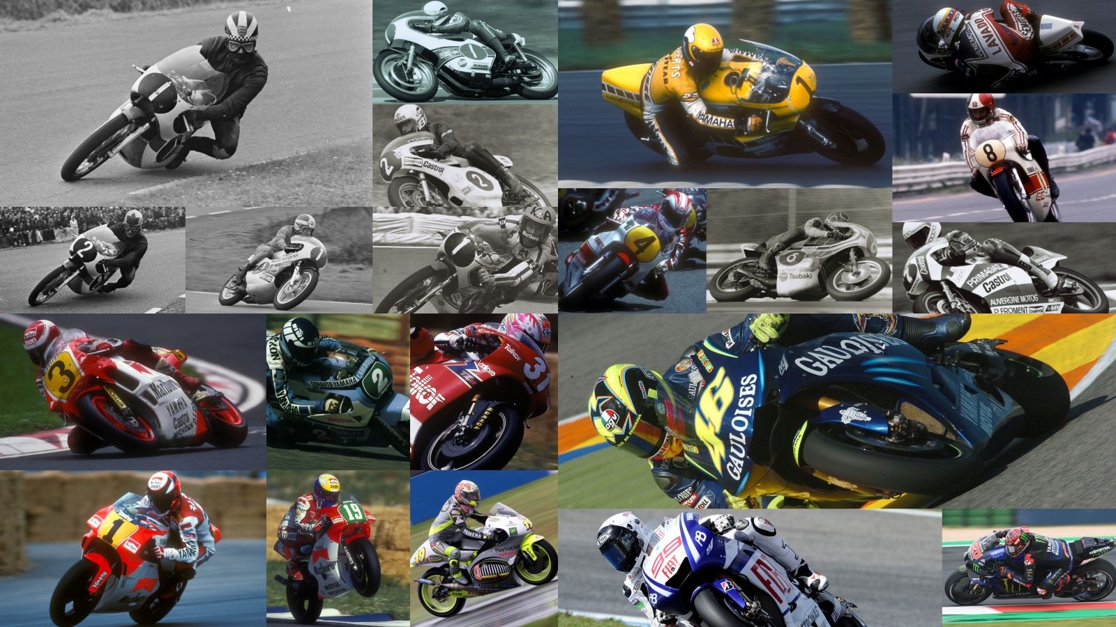 Los 21 campeones del mundo con Yamaha
