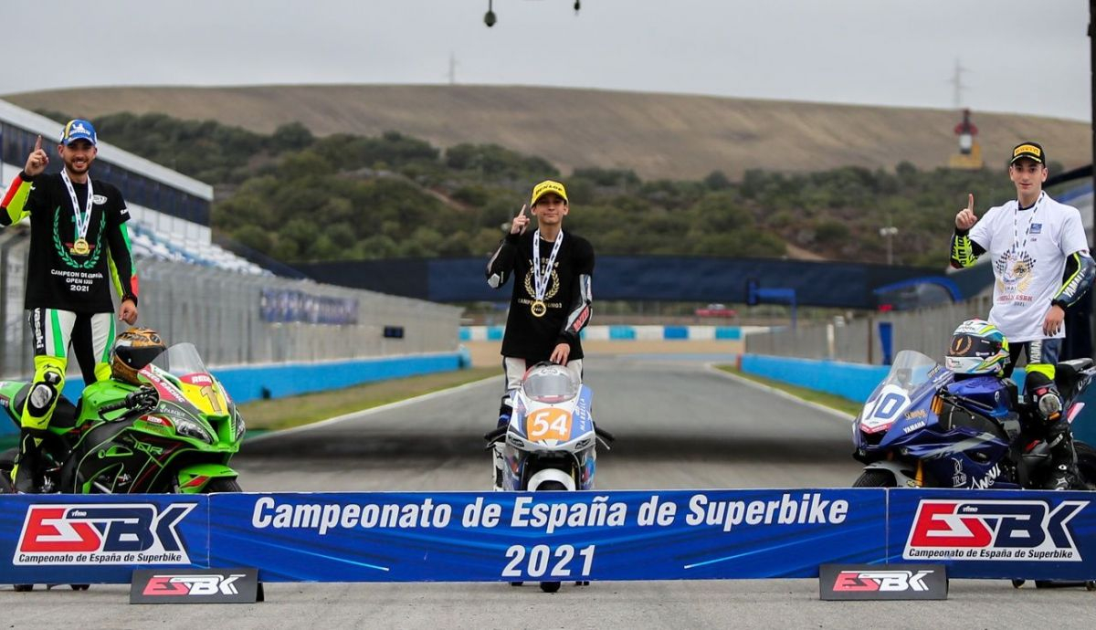 Christian Palomares, Jesús Ríos y Unai Orradre, los campeones de las subcategorías del ESBK 2021