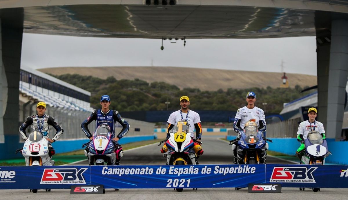 Álvaro Fuertes, Álvaro Díaz, Ivo Lopes, Borja Gómez y Álex Longarela, campeones del ESBK 2021