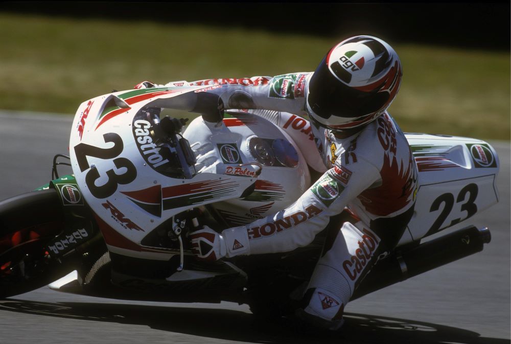 Doug Polen en una Honda en el mundial de SBK de 1994. Fuente: Gold & Goose
