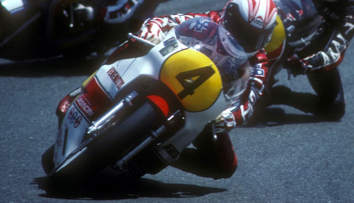 Johnny Cecotto fue campeón de 350cc con Yamaha