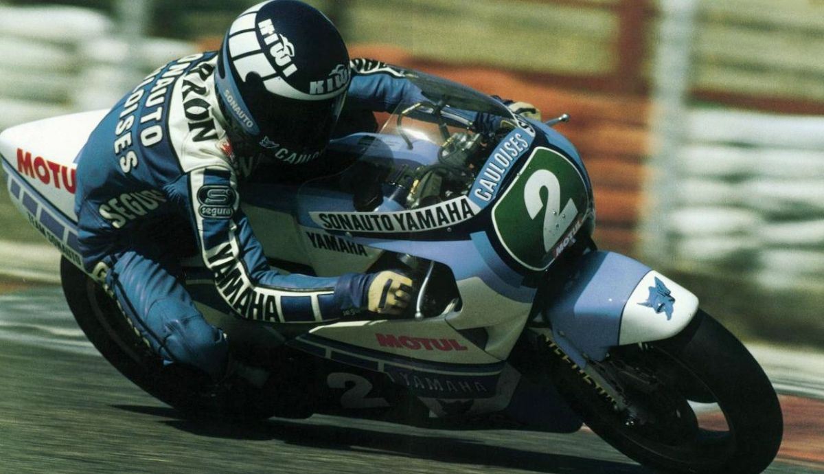 Christian Sarron logró su único título con Yamaha Christian Sarron logró su único título con Yamaha