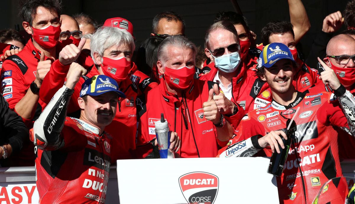 Ducati festeja el título de constructores de MotoGP 2021 Ducati festeja el título de constructores de MotoGP 2021