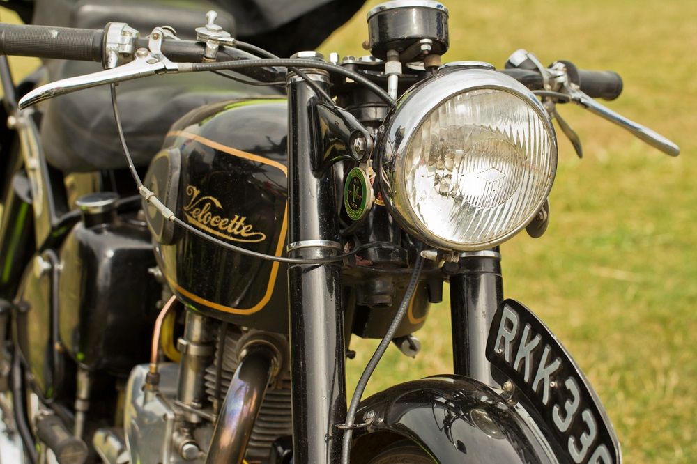 Antigua moto Velocette. Fuente: iStock/CBCK-Christine