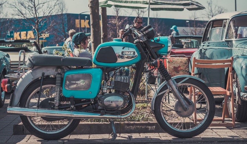 Moto del fabricante alemán MZ. Fuente: iStock/Gaschwald