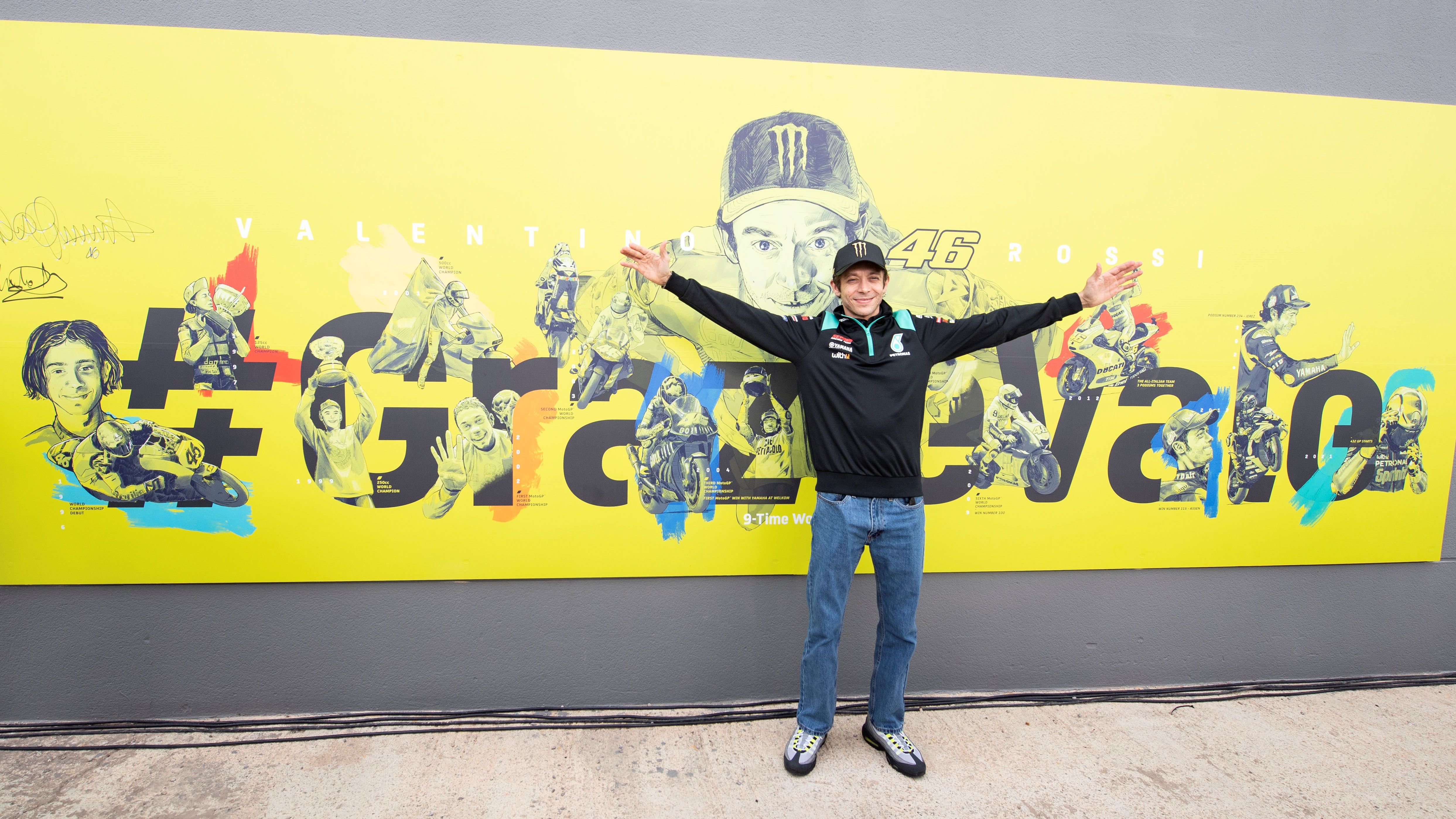 El GP de Valencia que cierra MotoGP 2021 está marcado por el #GrazieVale