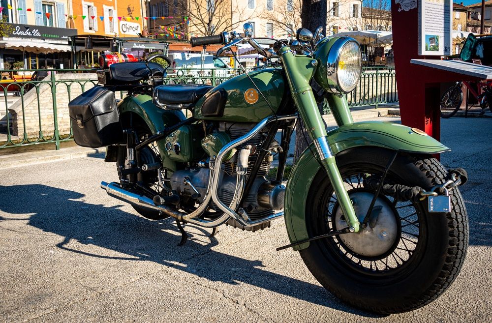 Antigua moto de Sunbeam. Fuente: iStock/robert brown