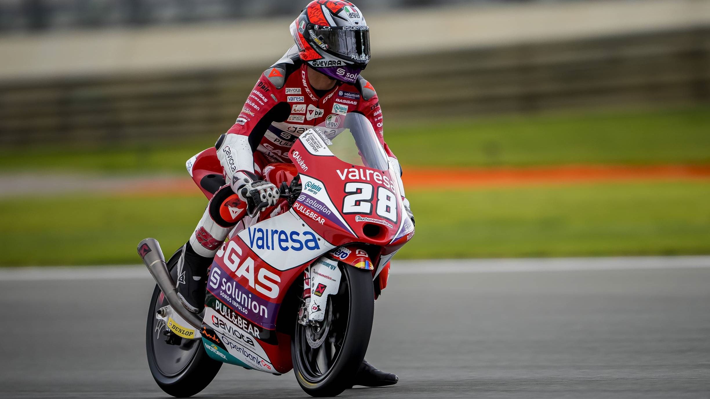 Izan Guevara ha comandado la combinada de Moto3 en Valencia