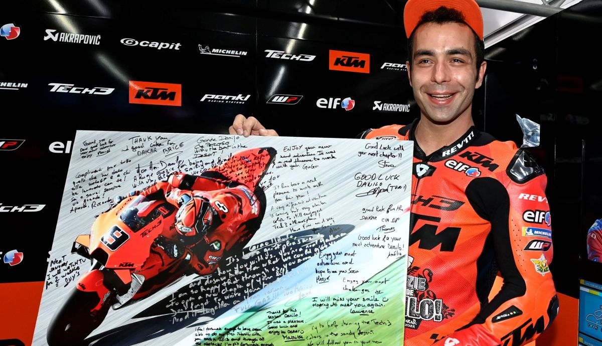 Danilo Petrucci en su despedida de MotoGP antes de irse al Dakar Danilo Petrucci en su despedida de MotoGP antes de irse al Dakar