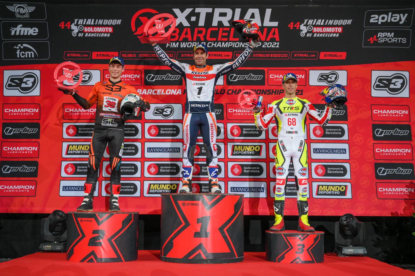 Toni Bou Campeón XTrial 2021. XTrial Barcelona