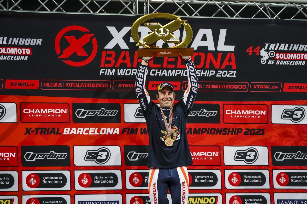 Toni Bou Campeón XTrial 2021. XTrial Barcelona
