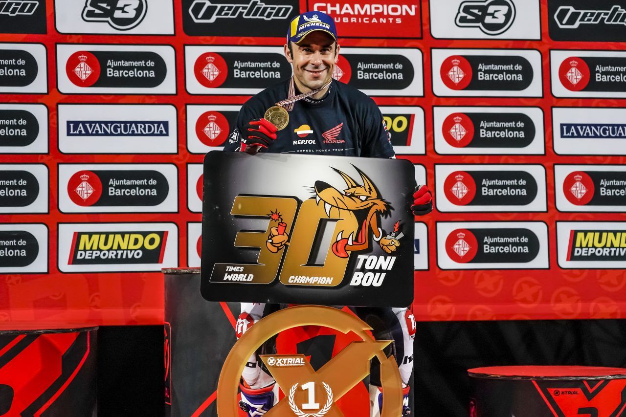 Toni Bou Campeón XTrial 2021. XTrial Barcelona