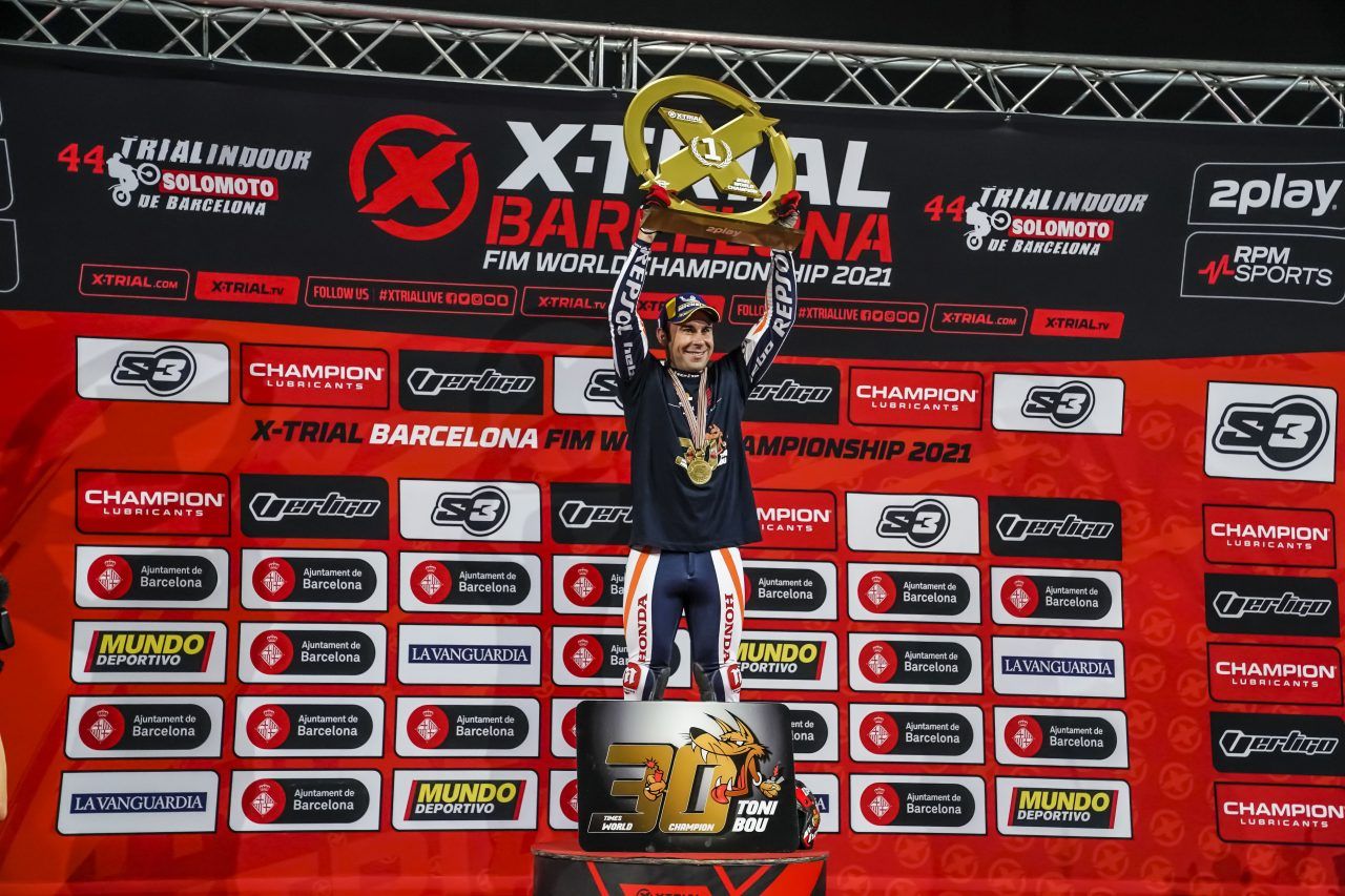 Toni Bou Campeón XTrial 2021. XTrial Barcelona