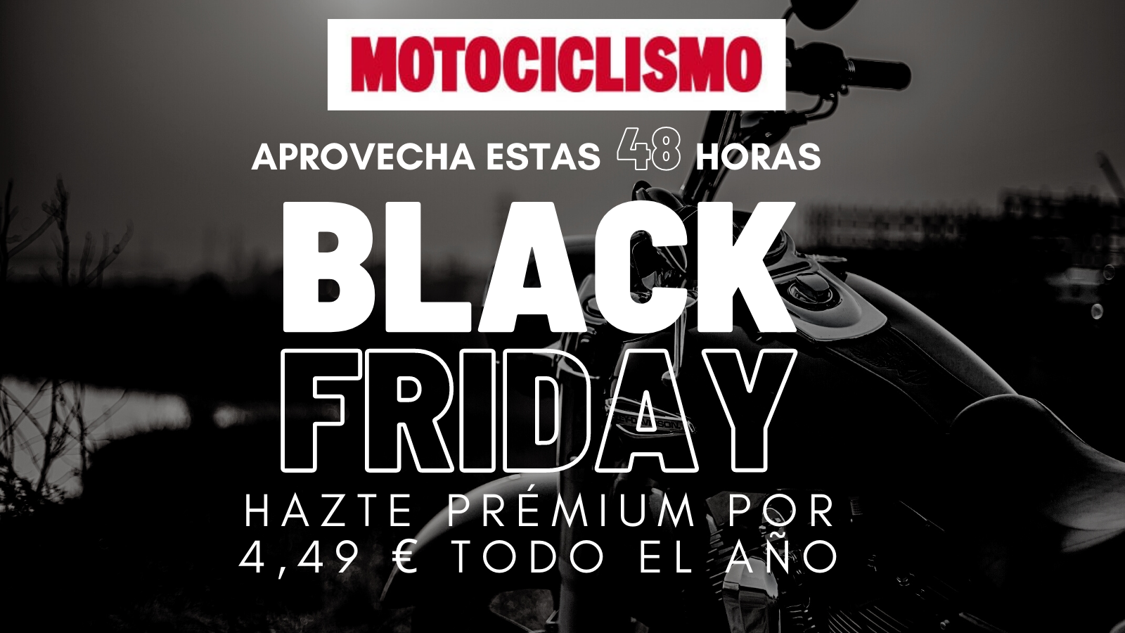 Black Friday en Motociclismo con 50% de descuento en suscripción premium