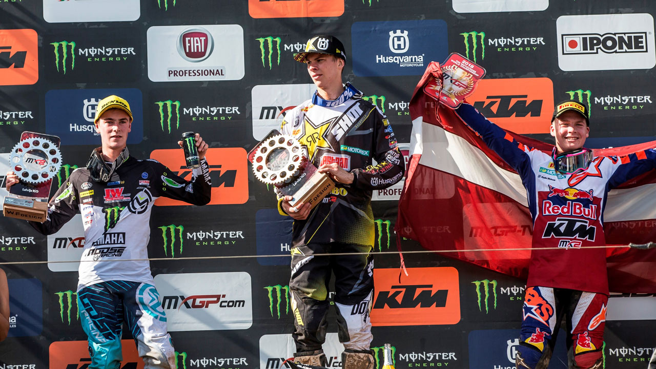 Triunfo de Thomas Kjer Olsen en el Gran Premio de MX2 de Letonia