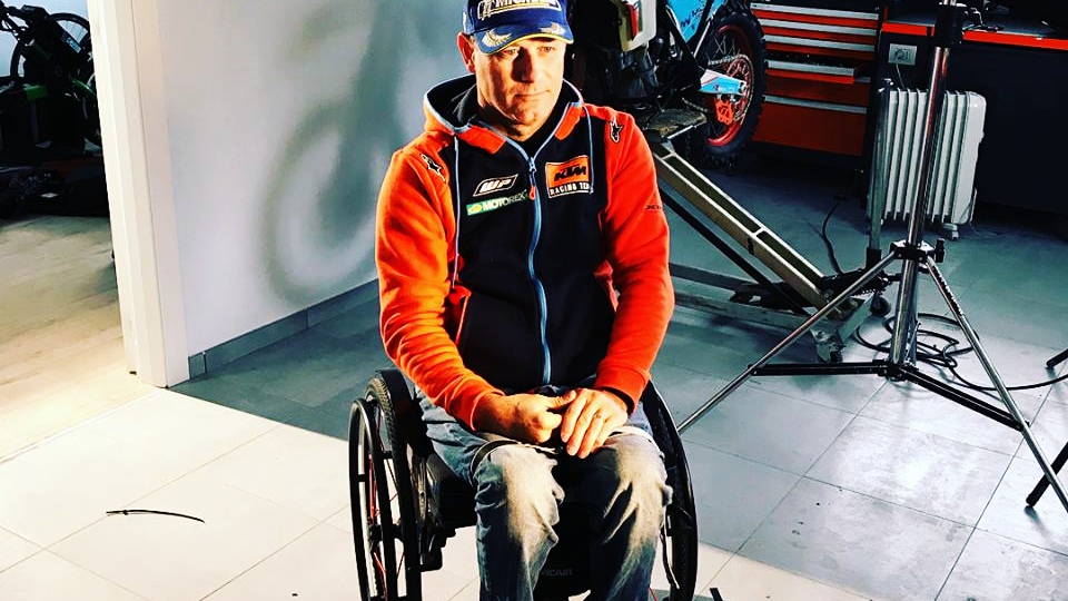 Nicola Dutto será el primer piloto parapléjico en correr el Dakar en moto